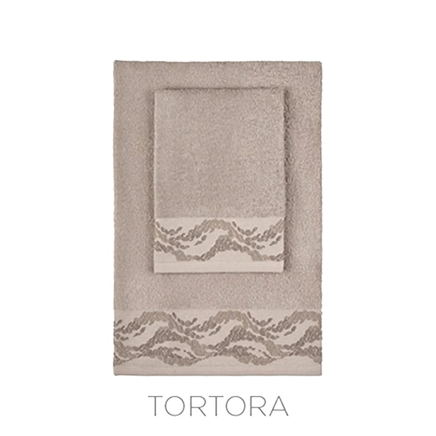 Asciugamani viso + ospite 100% cotone Vingi Livia