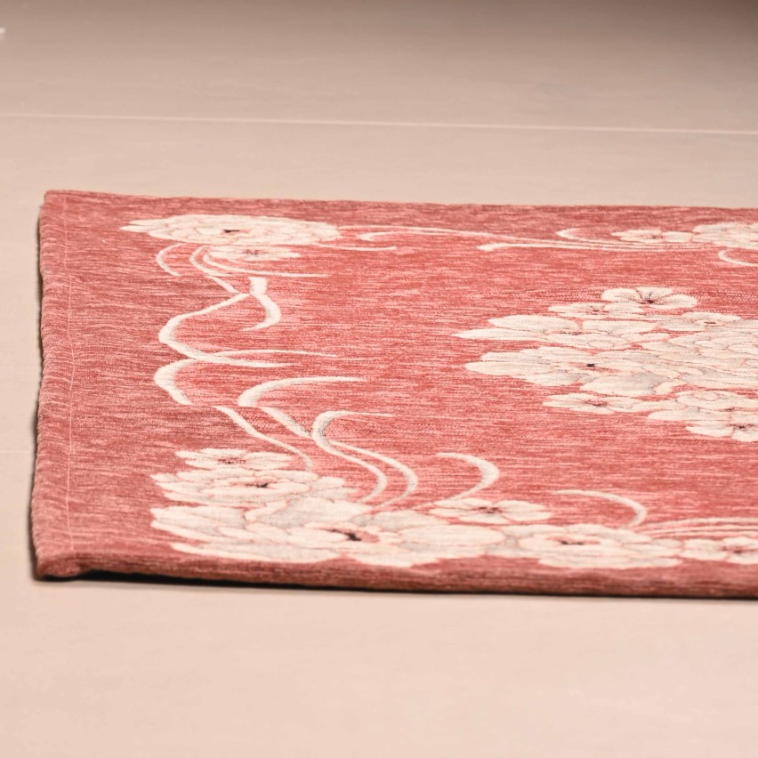 Tappeto floreale in jacquard ciniglia Incanto Clasik Zambaiti