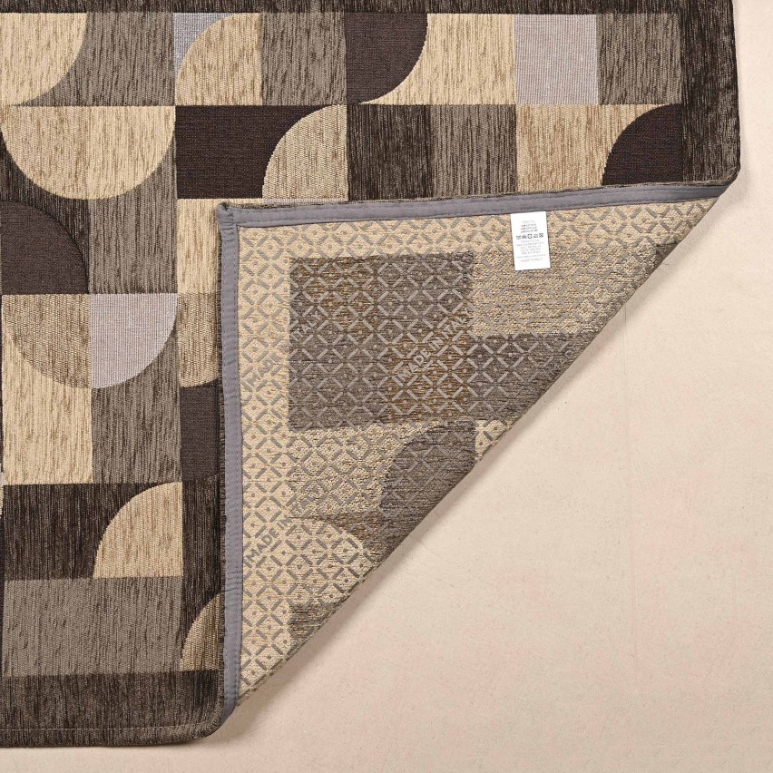 Tappeto arredo in jacquard di ciniglia base antiscivolo Incanto Loop Zambaiti