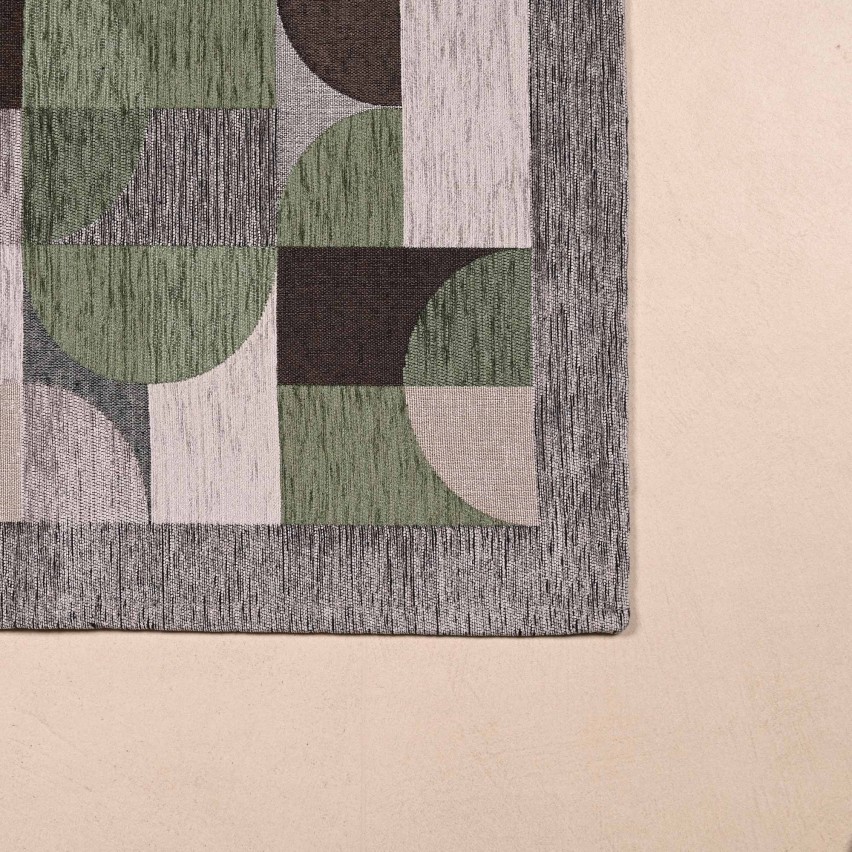 Tappeto arredo in jacquard di ciniglia base antiscivolo Incanto Loop Zambaiti