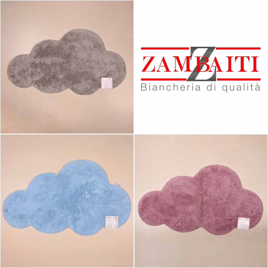 Tappeto da bagno Nuvoletta morbida con antiscivolo Nuvola Zambaiti
