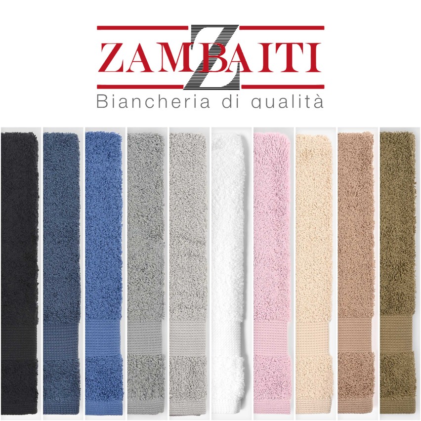 Asciugamano Zambaiti Ospite 40x60 spugna 100% cotone 550 g/m²