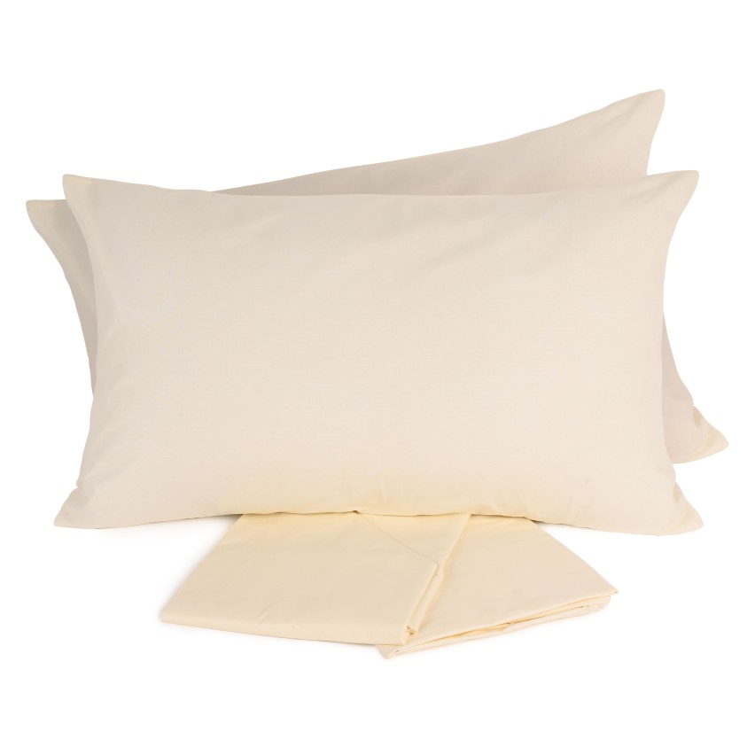 DEMONA Set Lenzuola 1 Piazza E Mezza - 100% Cotone - Tinta Unita - Ipoallergenico - Foto 9