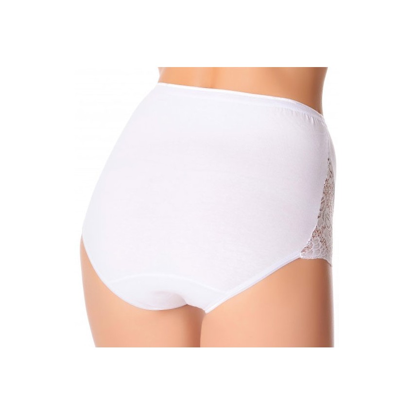 Slip culotta donna jadea 07 in cotone e pizzo 3 pezzi