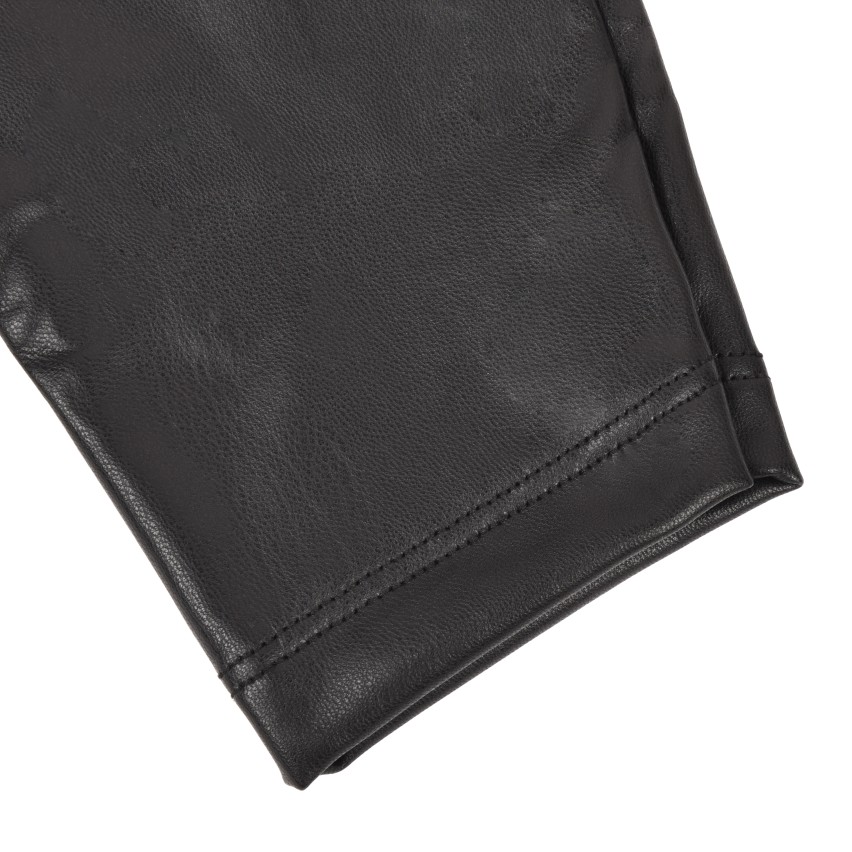 Leggings Jadea 4877 in eco pelle nero 