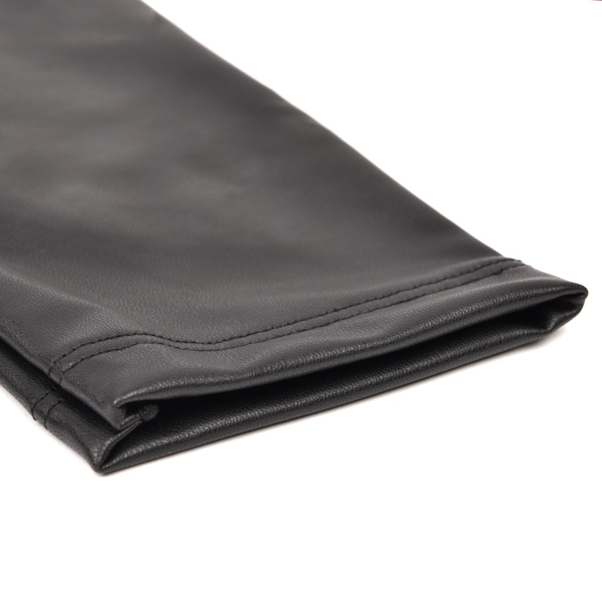 Leggings Jadea 4877 in eco pelle nero 