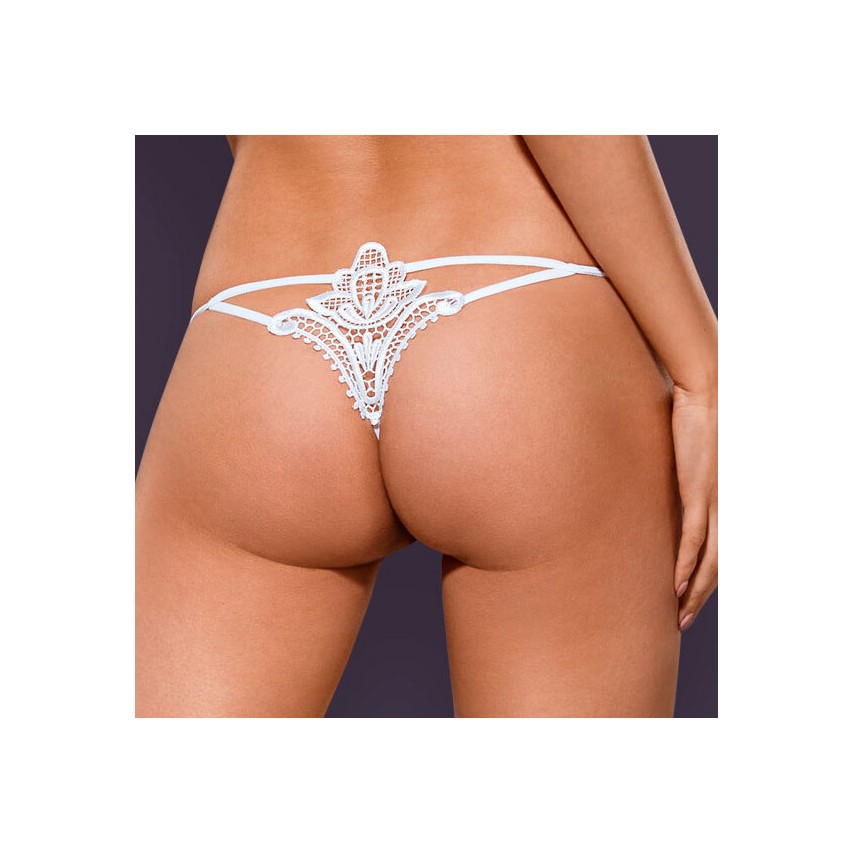Perizoma sexy hot Obsessive Luiza thong bianco