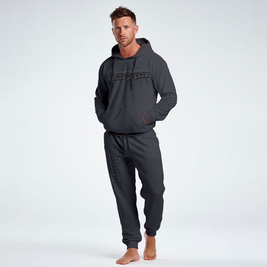 Tuta uomo con cappuccio cotone leggero Kappa KMS26155