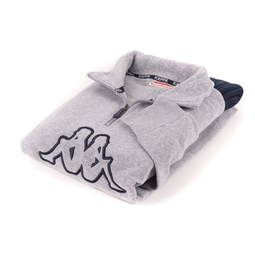 Kappa LOGO FILLO: Tutina Uomo Grigia In Cotone – Sportstyle Comoda