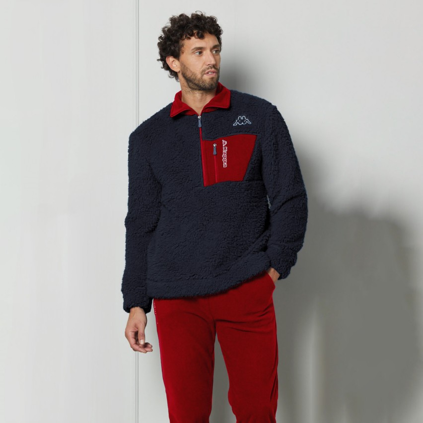 Pigiama Uomo maglia realizzata in caldo tessuto sherpa Kappa 24650