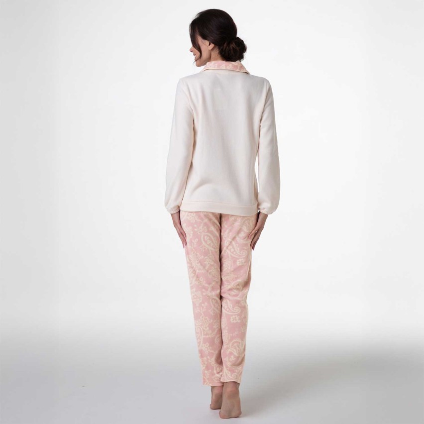 Pigiama donna motivo paisley in polar fleece Lovable L0DNC