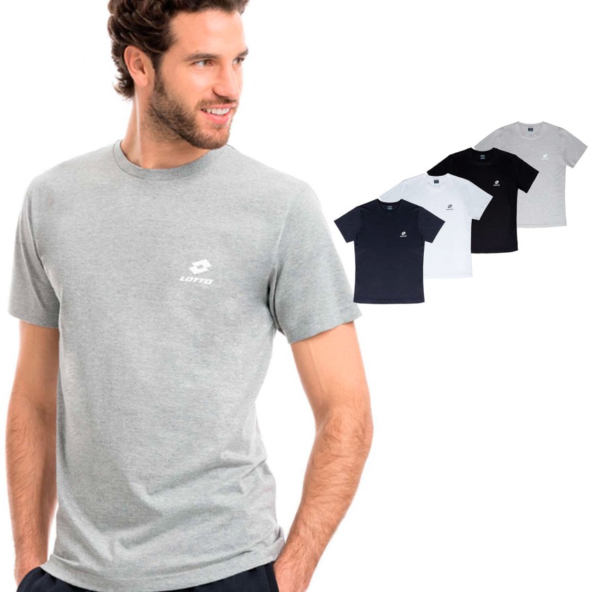 T-shirt maglia uomo Lotto LA1100 mezza manica cotone