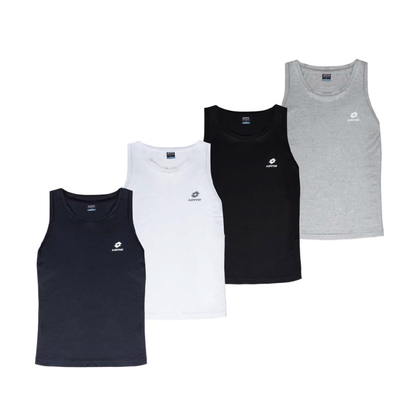 Canotta uomo spalla larga Lotto LA1108 girocollo cotone