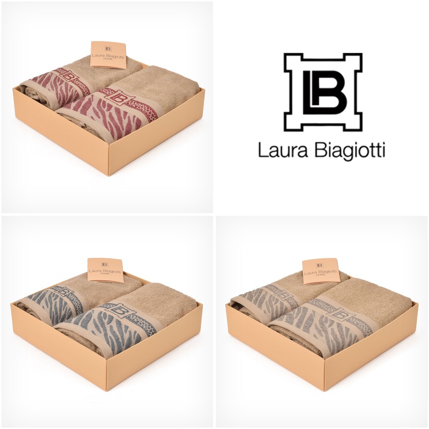 Set asciugamani Laura Biagiotti Celine viso + ospite