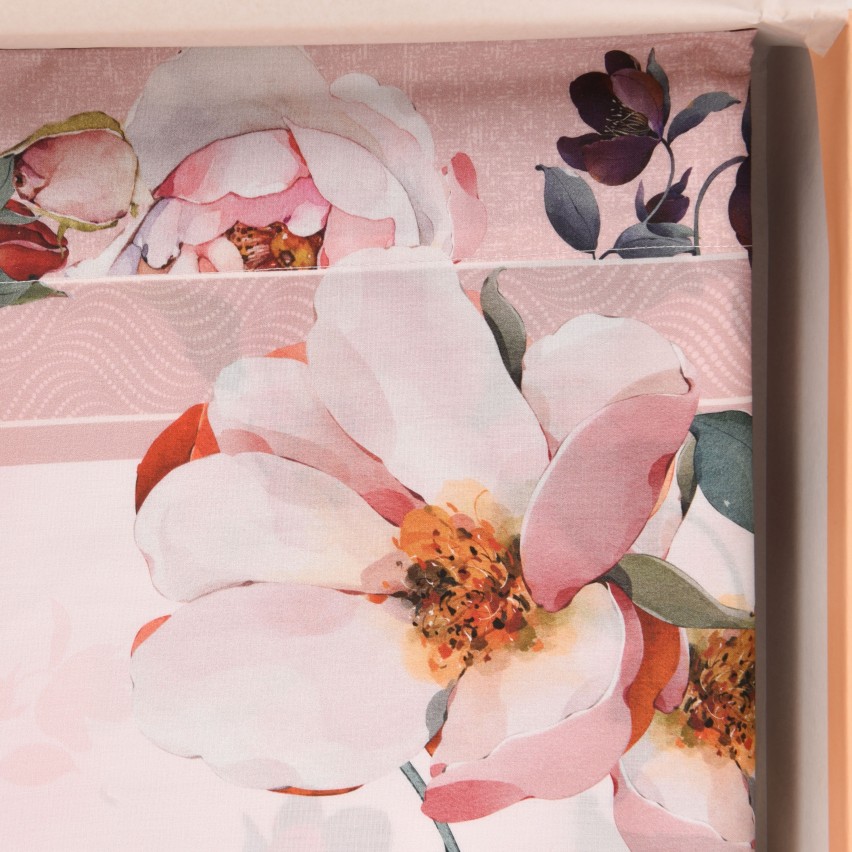 Completo letto Laura Biagiotti 100 % Percalle di Cotone Matrimoniale Floreale