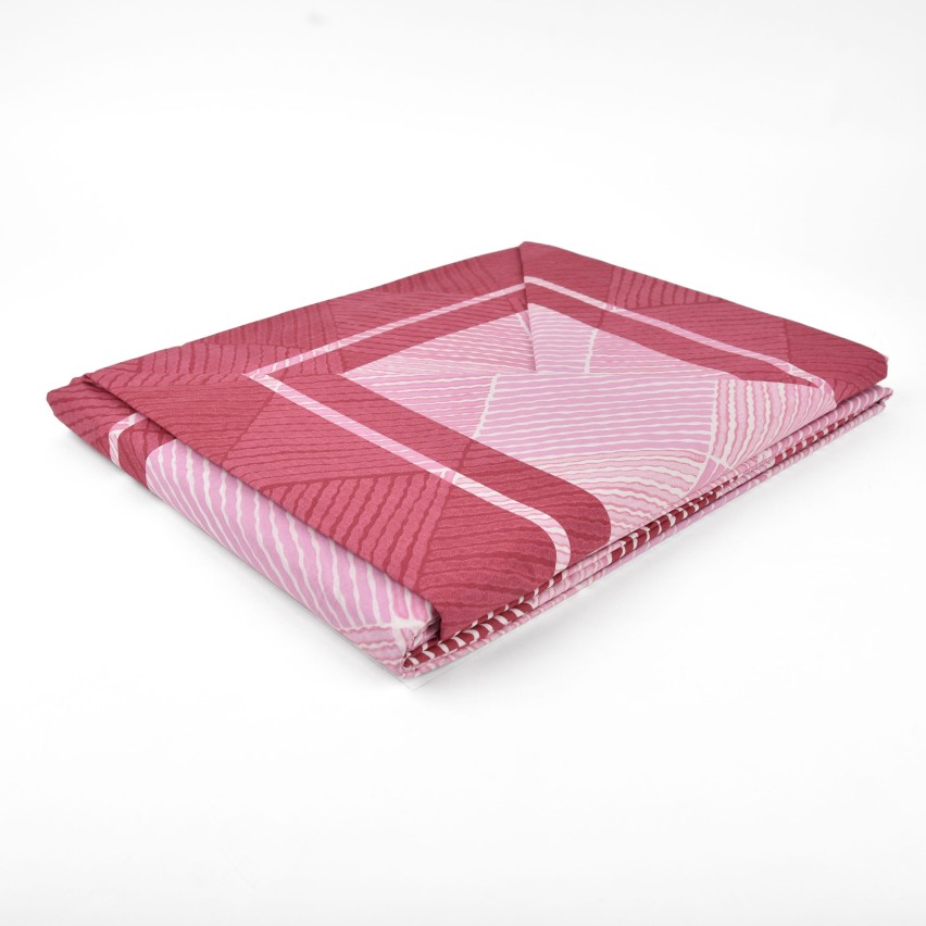 Completo letto 2 piazze Biancaluna Lena rosa cotone