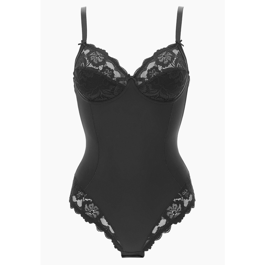 Body contenitivo senza ferretto Lepel 254 in pizzo