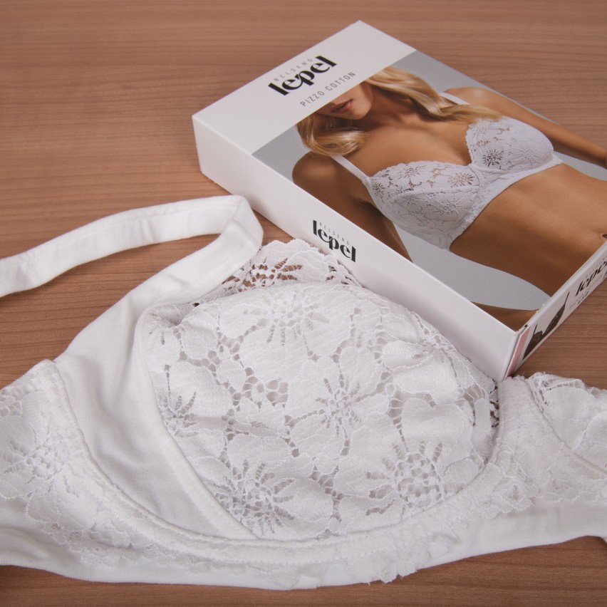 Reggiseno senza ferretto coppa C Lepel 450 in pizzo