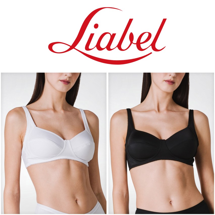 Reggiseno senza ferretto Liabel Rosa coppa C microfibra