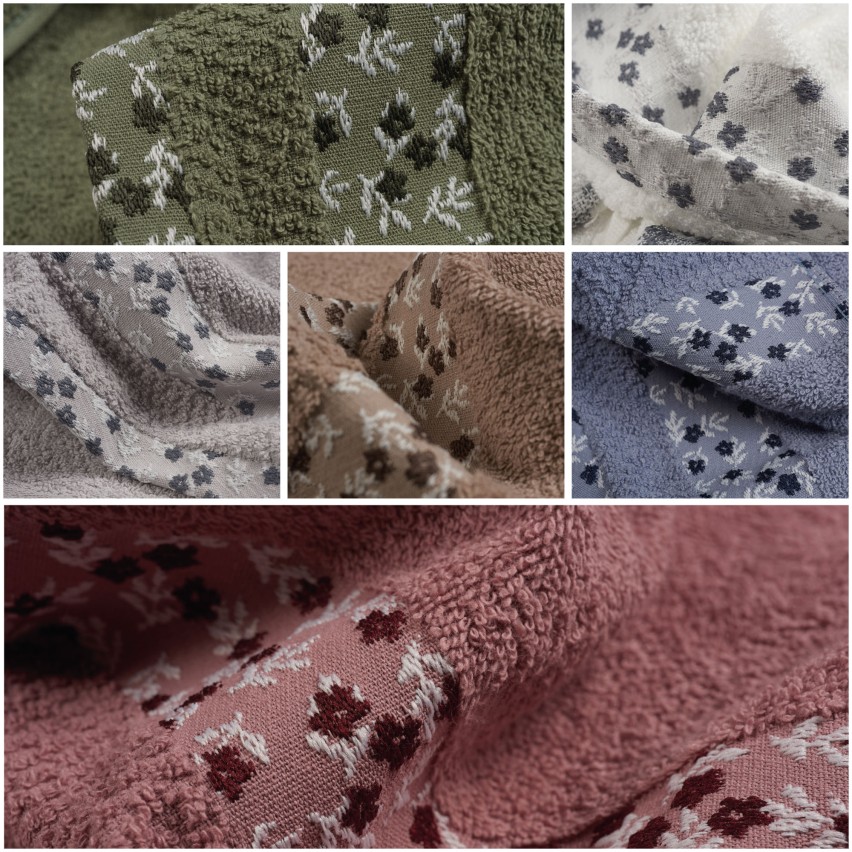 Set Asciugamani 1 1 Benedetta Beige Spugna 100% Cotone Con Balza Applicata - Maresca Home Decor - Foto 4