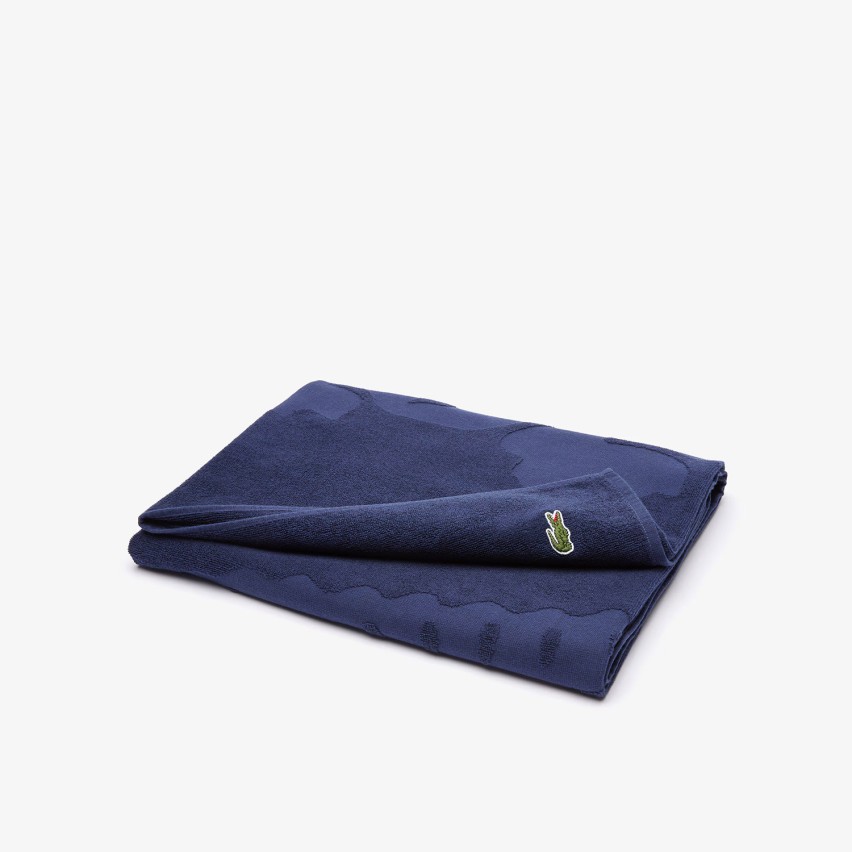 Telo mare in spugna di cotone Lacoste Lsport