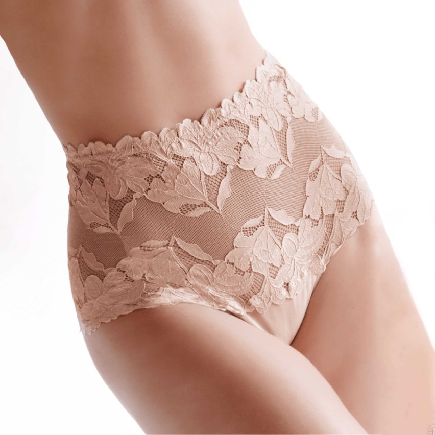 Culotte brasiliana a vita alta in pizzo floreale – Love and Bra Selena