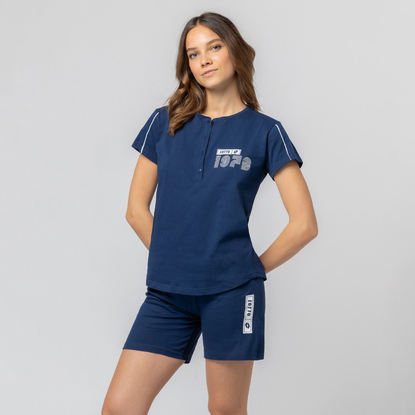 Pigiama donna corto sportivo Lotto LP5247