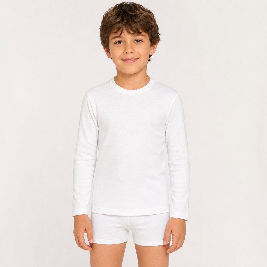 Maglia bambino Snelly ub75c manica lunga caldo cotone 