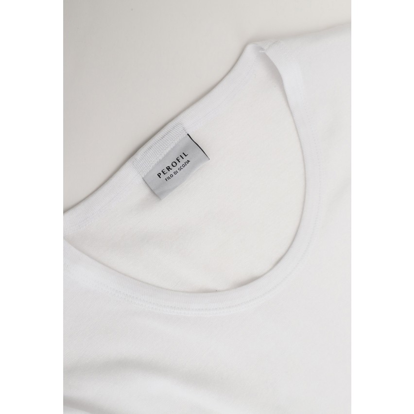 Maglia intima uomo Perofil filo di scozia girocollo mezza manica