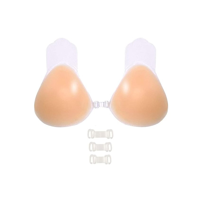 Deceny CB – Coppe Adesive In Silicone Per Reggiseno – Invisibili, Senza Spalline, Riutilizzabili – Per Scollature E Abiti Profondi, Adatte A Coppe A-F