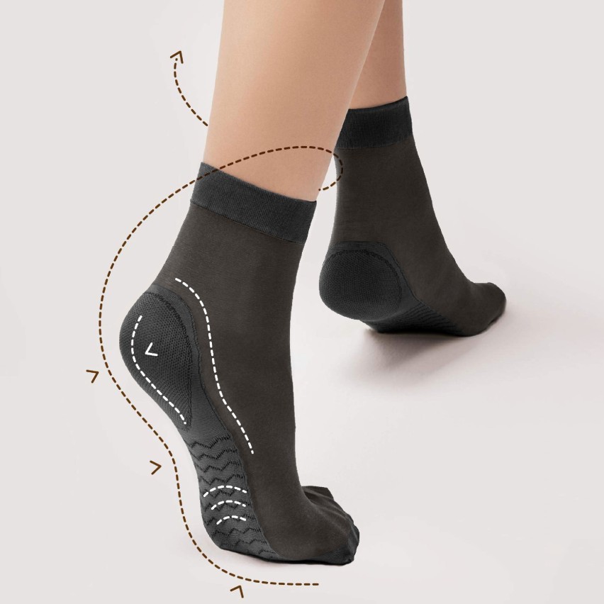 Calzini corti Fiore Massage Socks 20 den effetto massaggio