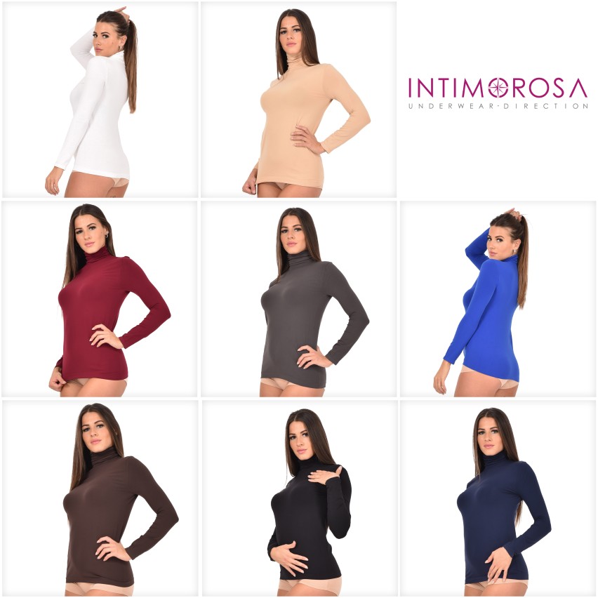 Dolcevita in microfibra donna e ragazza made in italy
