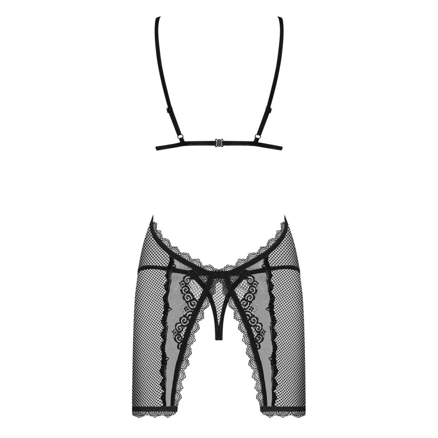Sexy sottoveste + perizoma Obsessive Millagro chemise e thong 2 pz.