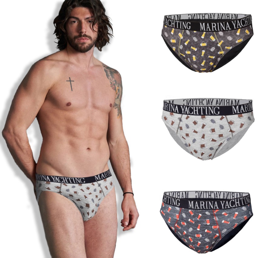 LEGEA Slip Uomo Elasticizzato 5001 – Confezione 3 Pezzi, Bianco, Taglia L