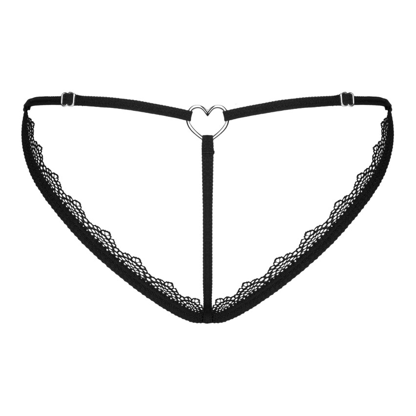 Perizoma animalier con cinghie regaolabili cuore Obsessive Nadines