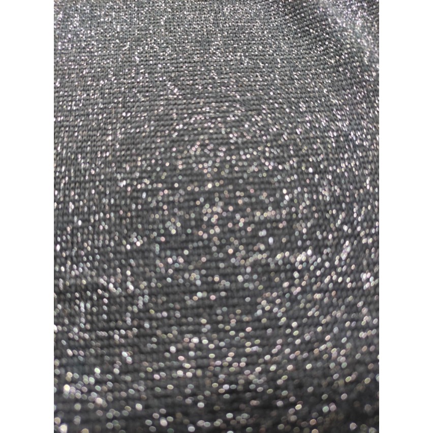 Maglia lupetto donna Biancaluna Kissimo GL13 nera laminata argento