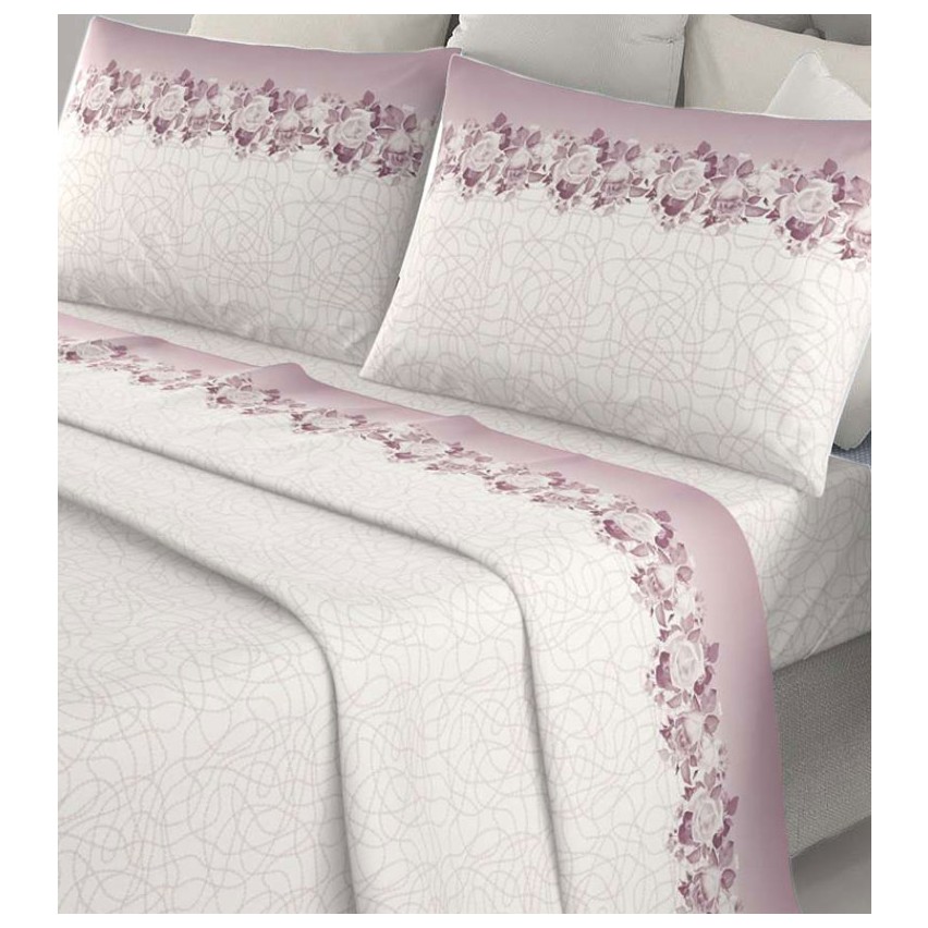 Completo letto lenzuola 100% cotone Irge Ginevra new Dorothy