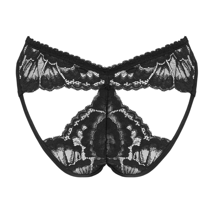 Panty fronte a V retro con aperture pizzo Obsessive Alessya
