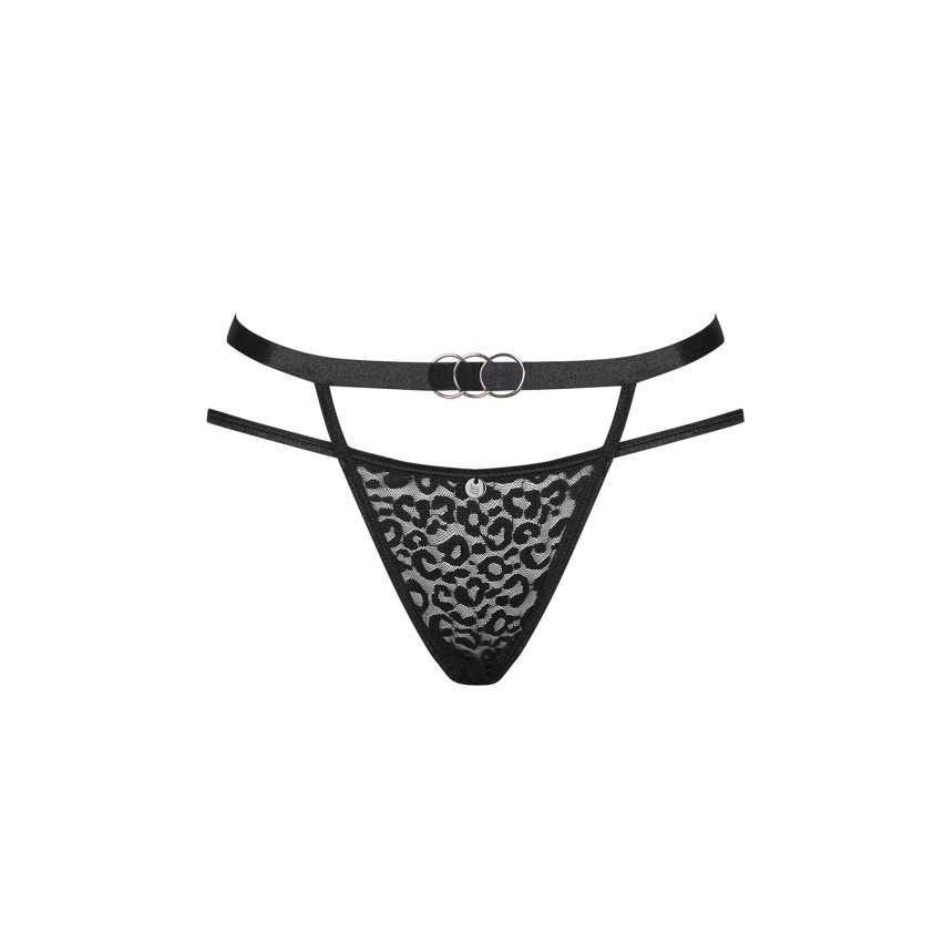 Sexy slip animalier con cinghie Obsessive Bagirela panties