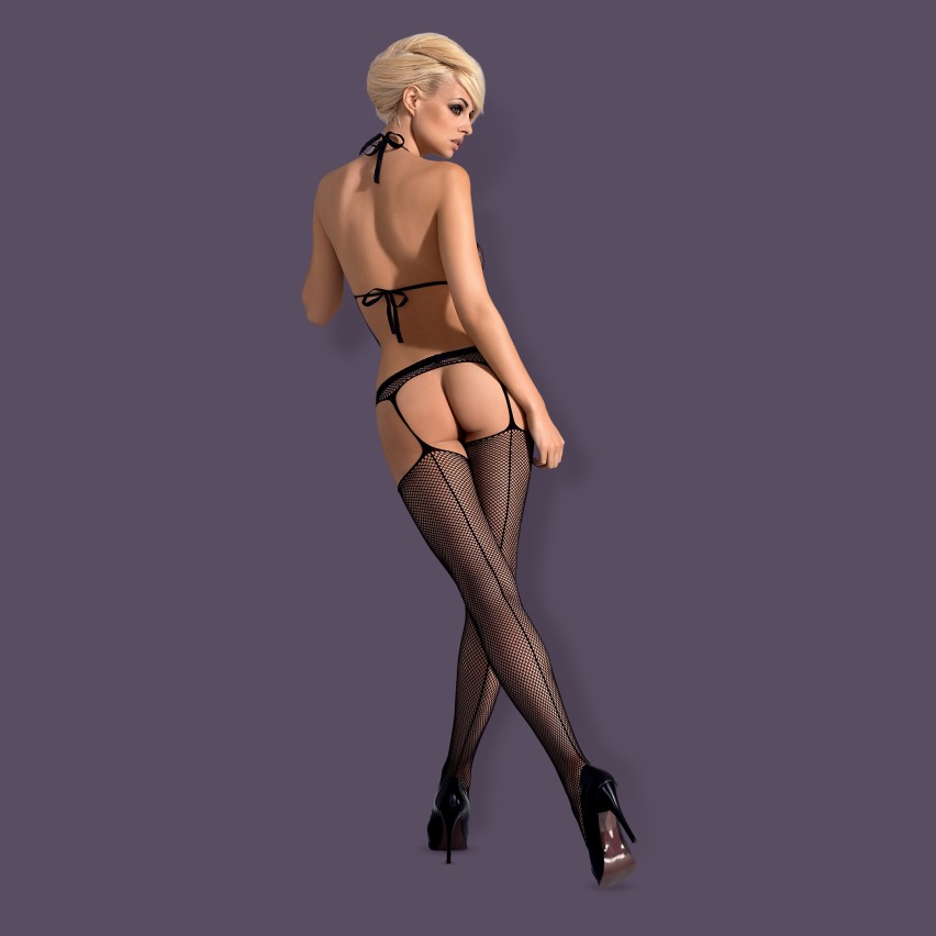 Bodystocking tuta sexy Obsessive N108 intimo cavallo aperto