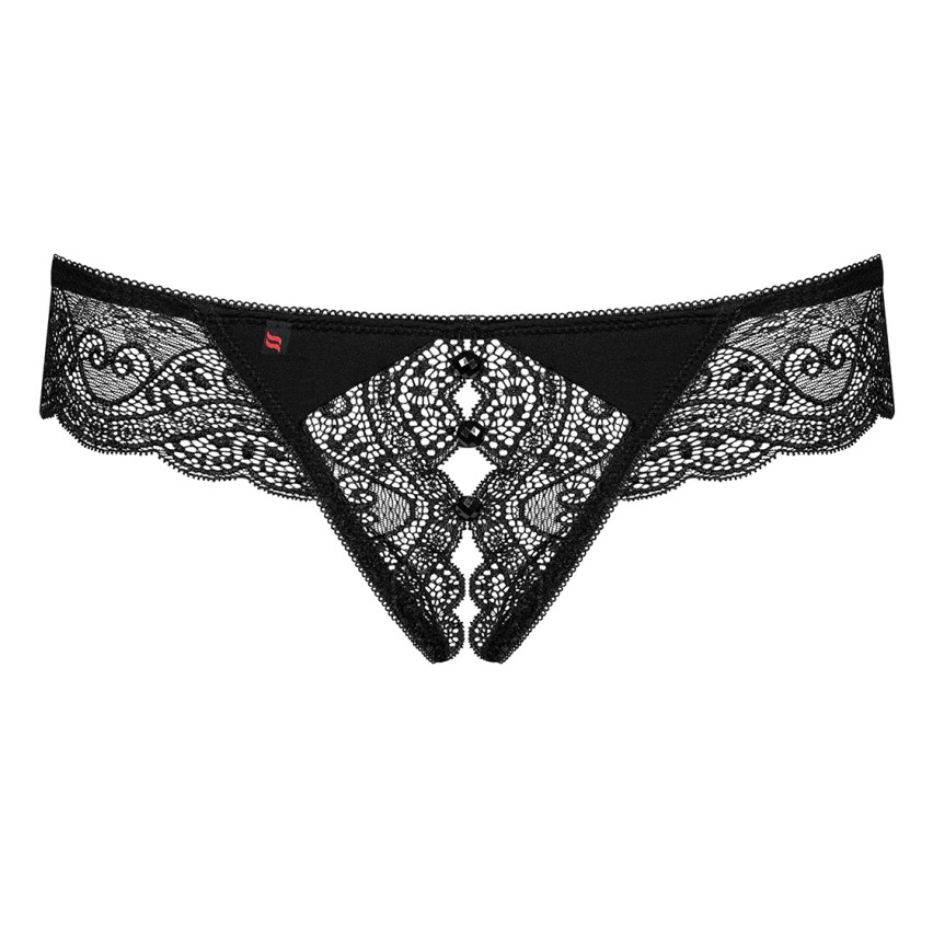 Sexy perizoma Obsessive Miamor Crotchless Thong cavallo aperto
