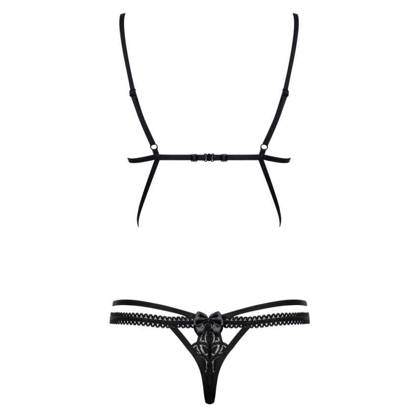 Sexy completino intimo Obsessive wonderia-teddy nero