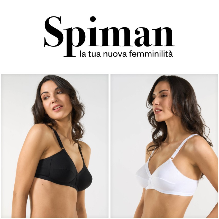 Reggiseno classico Spiman 300 senza ferretto incrociato