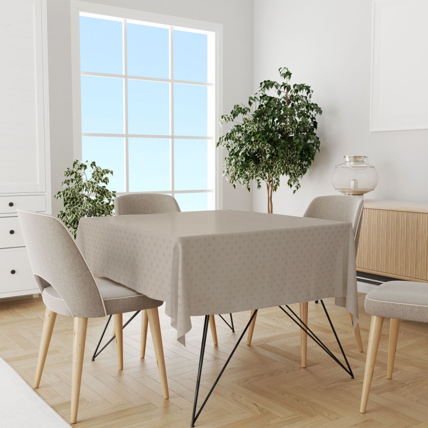 Tovaglia Newbridge Vinile Ondato Retro Flanella – Qualità Alberghiera 150x250 Cm Tortora
