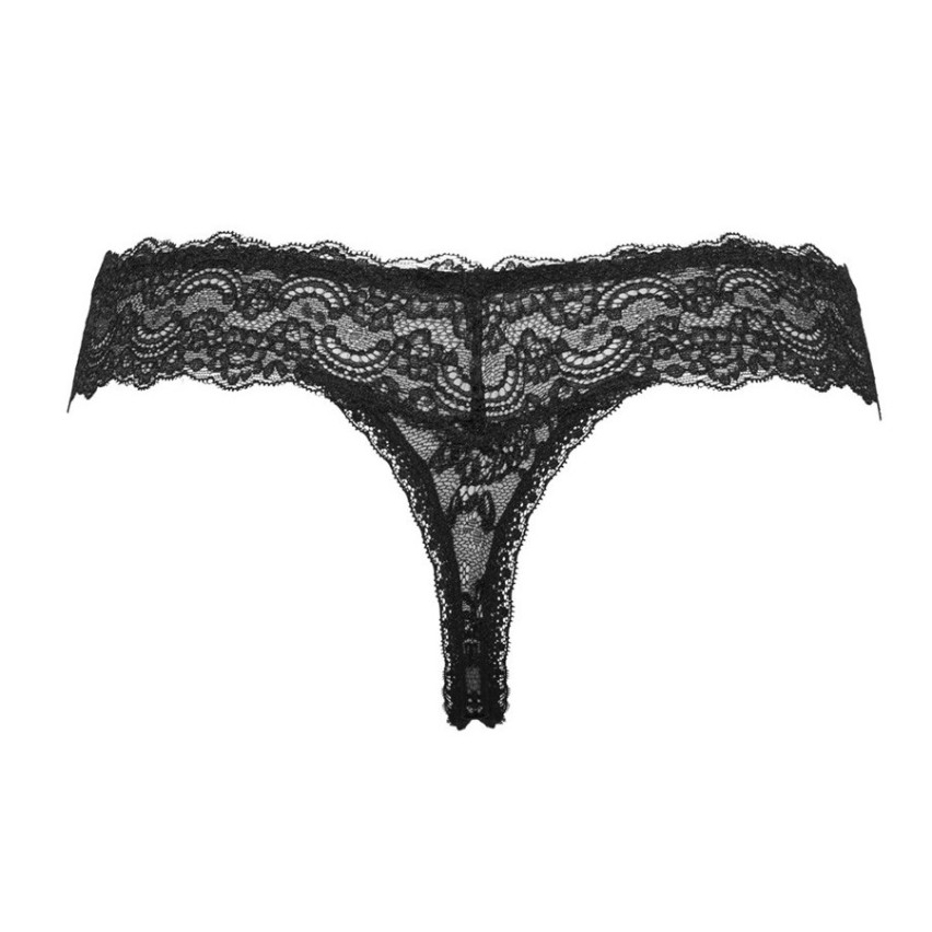 Perizoma BIANCO Lucido RASO E PIZZO STRINGA G Made In France - Foto 6