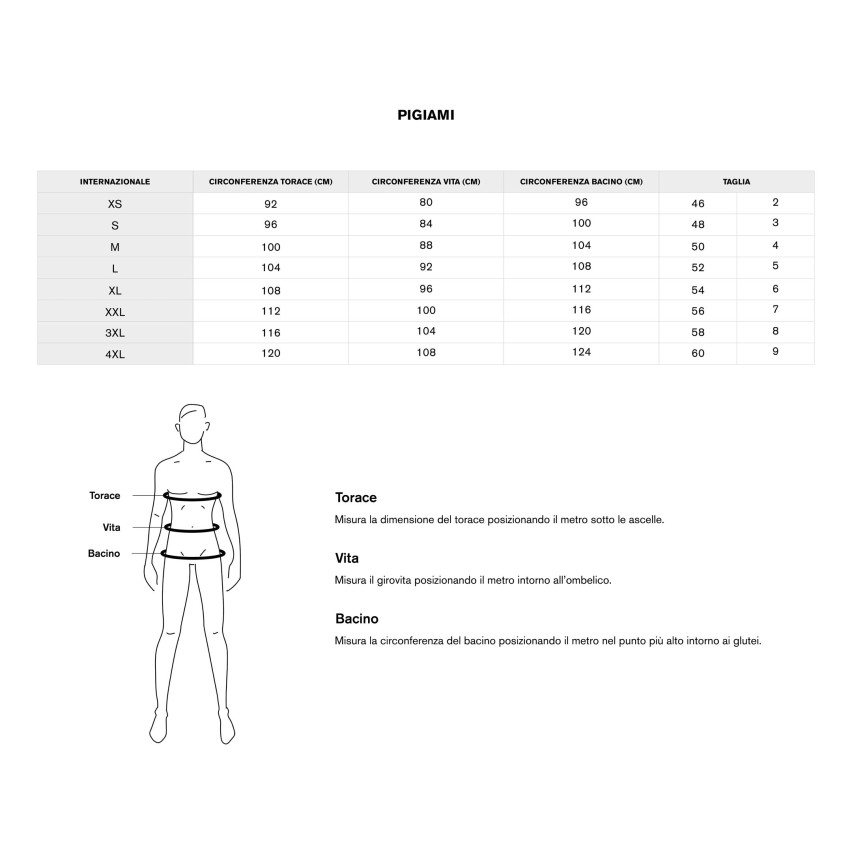 Pigiama uomo Perofil VPRT92808 100% cotone calibrato