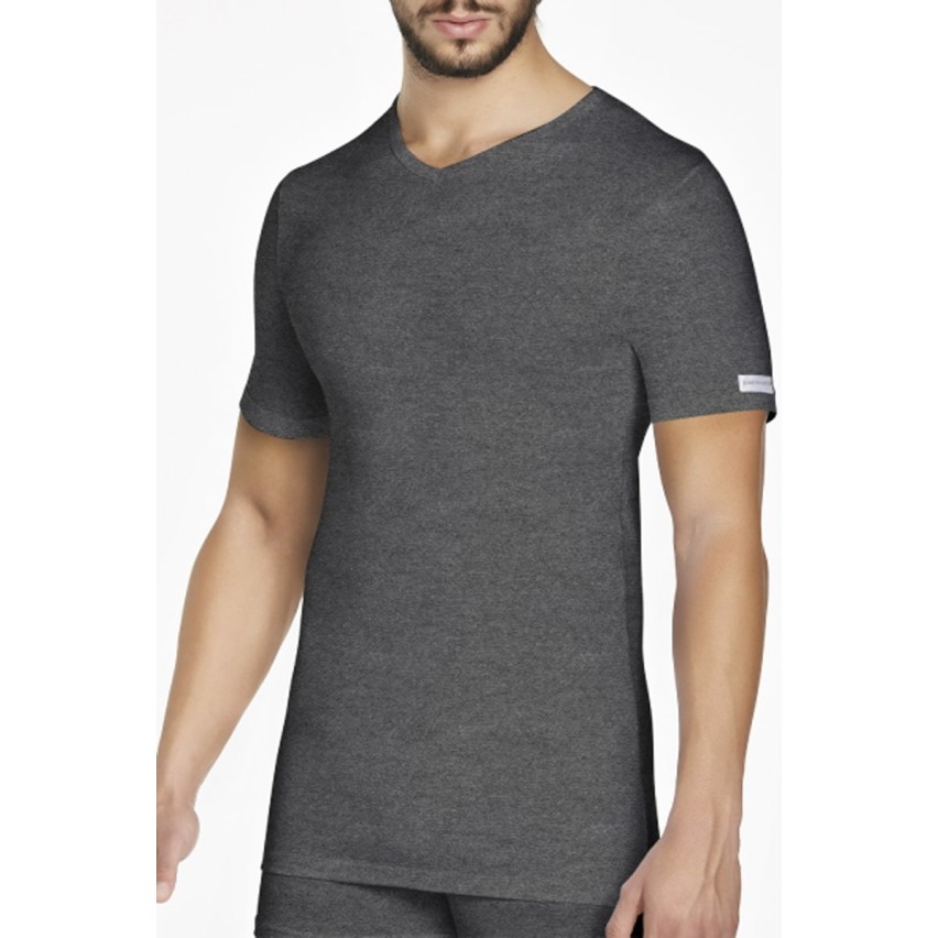 Maglia da uomo a punta mezza manica Pierre Cardin pcu101 in cotone bi-elastico 