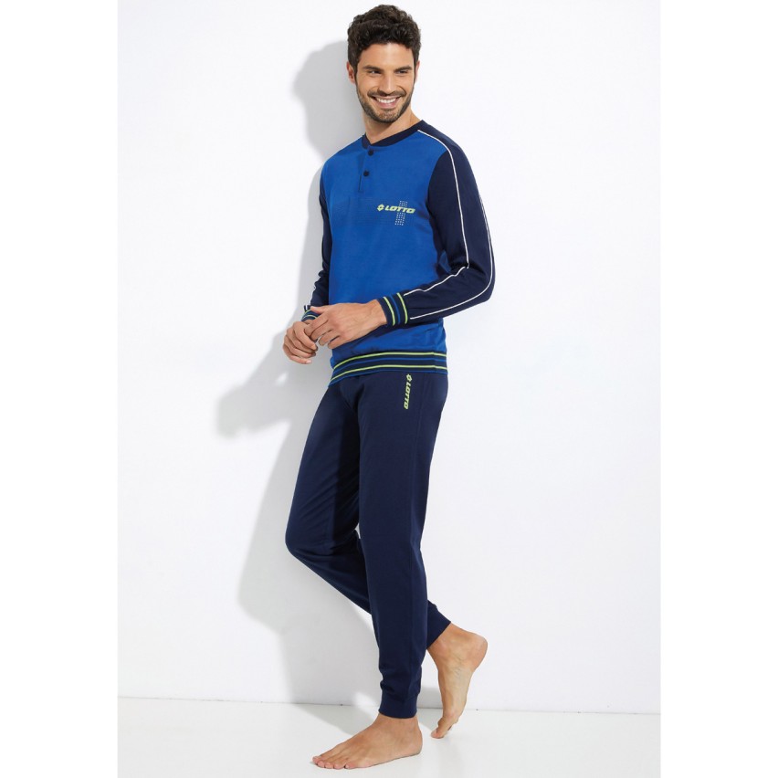 BOSS - Pantaloni del pigiama in misto cotone a quadri - Beige a motivi