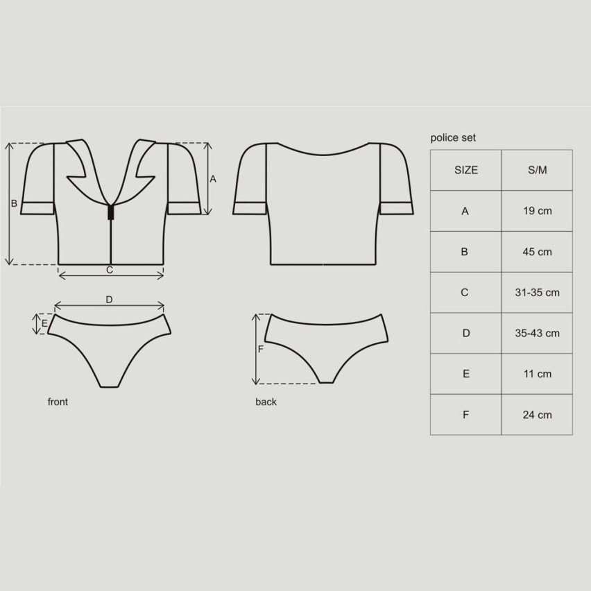 Sexy set uniforme poliziotta Obsessive police hot