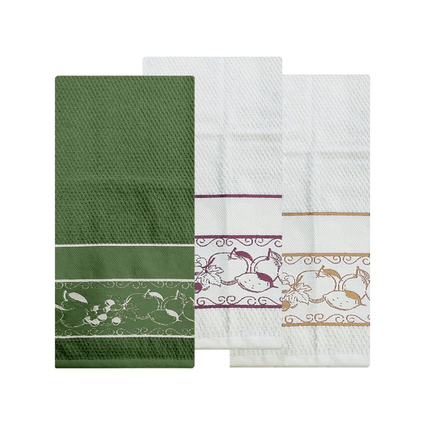 Set Di 6 Strofinacci Da Cucina In Spugna 100% Cotone 30x30 Cm - MALLOWEX, Super Assorbenti, Asciugatura Rapida, Colore Nero